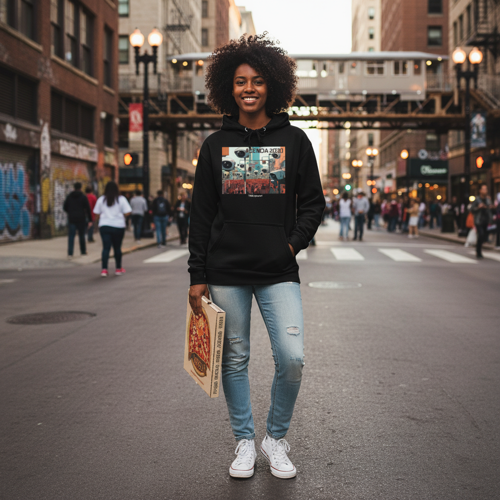 AGENDA 2030 Hoodie Chicago IL