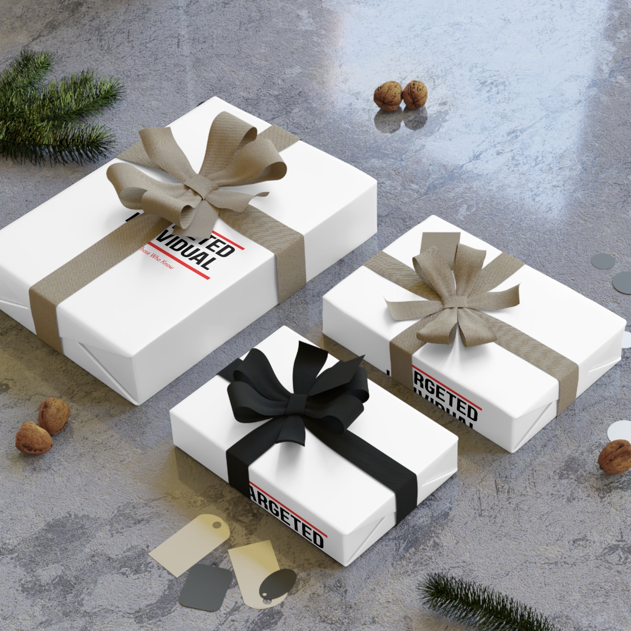 Targeted Individual Gift Wrapping Paper Roll