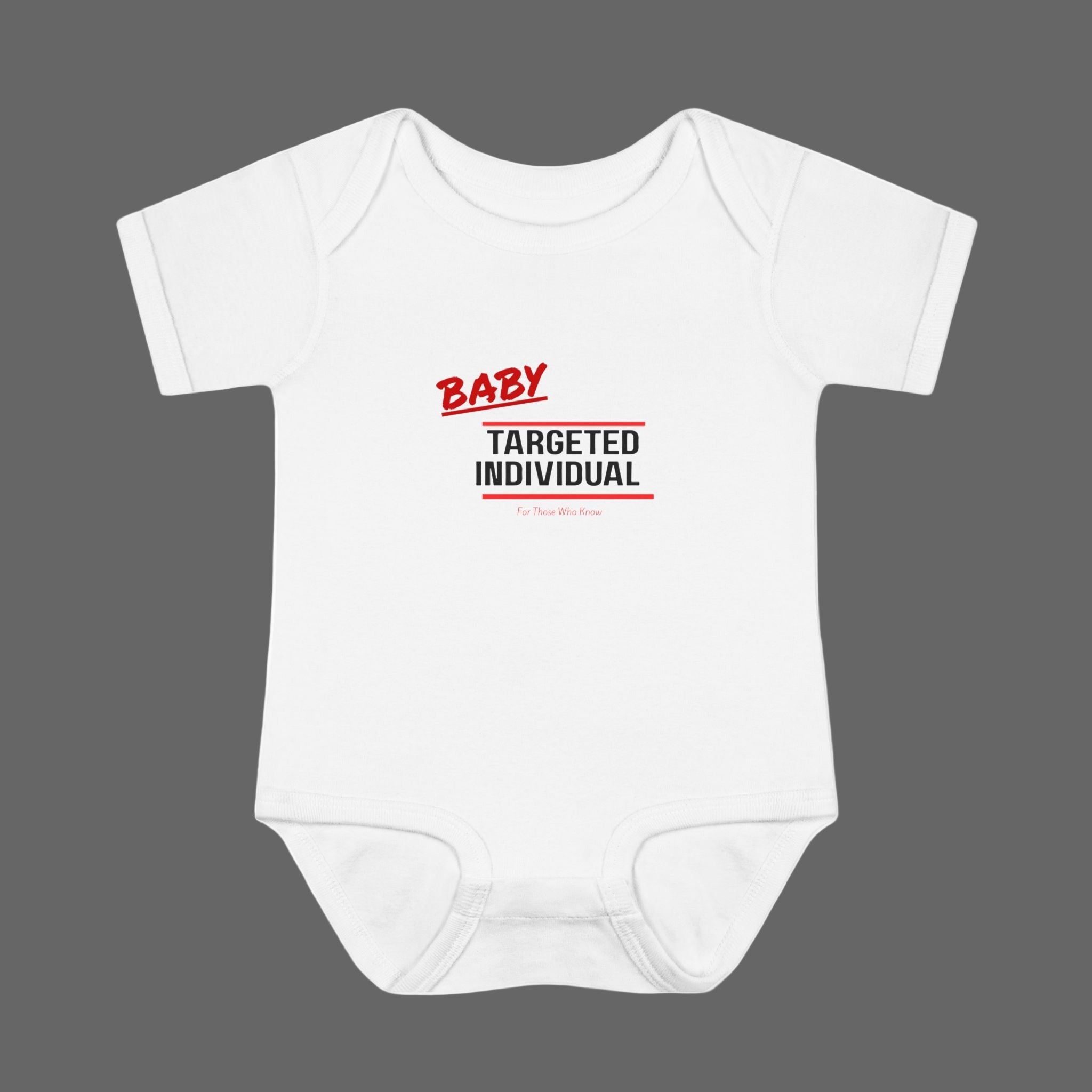 Baby Targeted Individual Bodysuit | Infant Onesie with Text Design