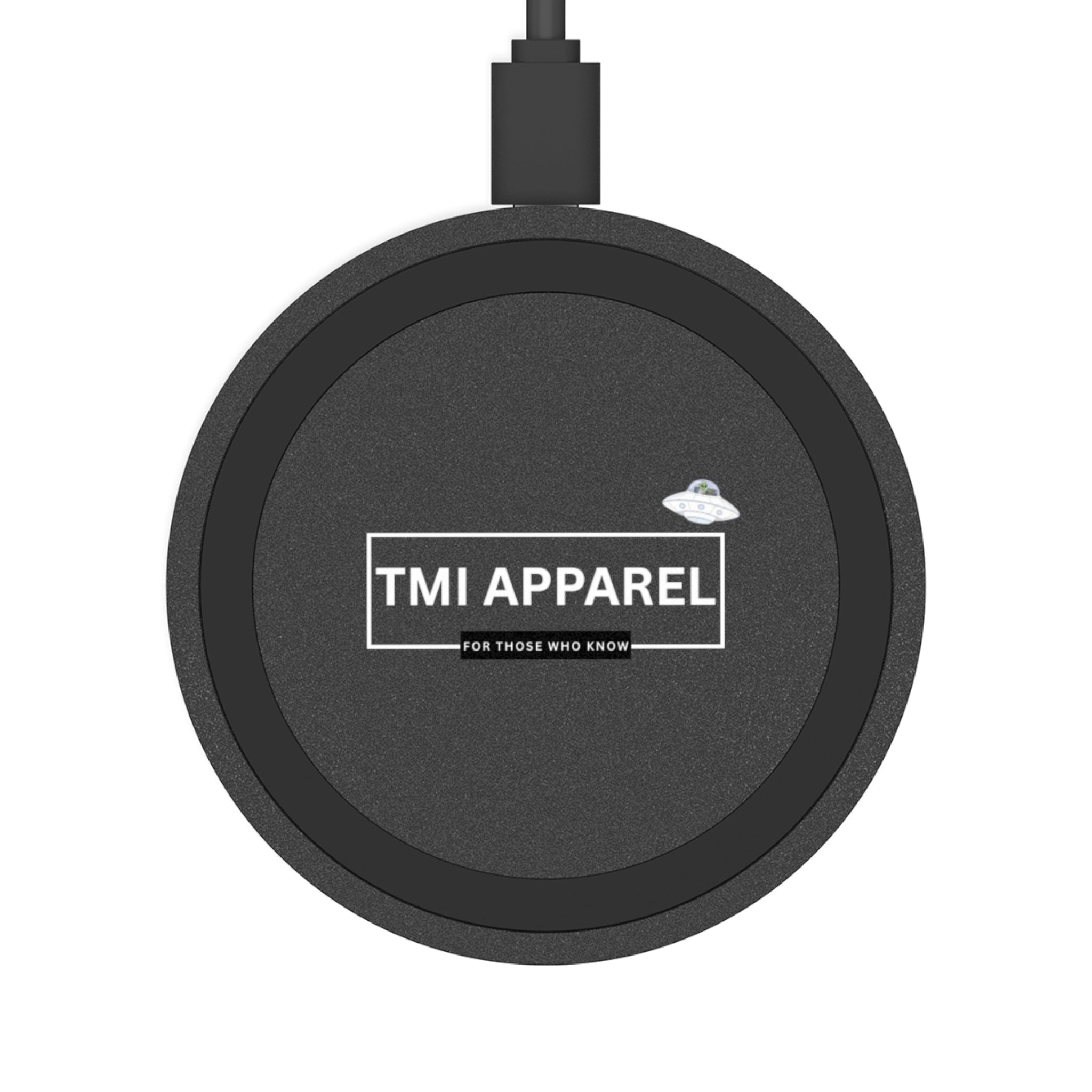 Quake Wireless Charging Pad — Fast Qi Phone Charger with TMI Apparel Logo