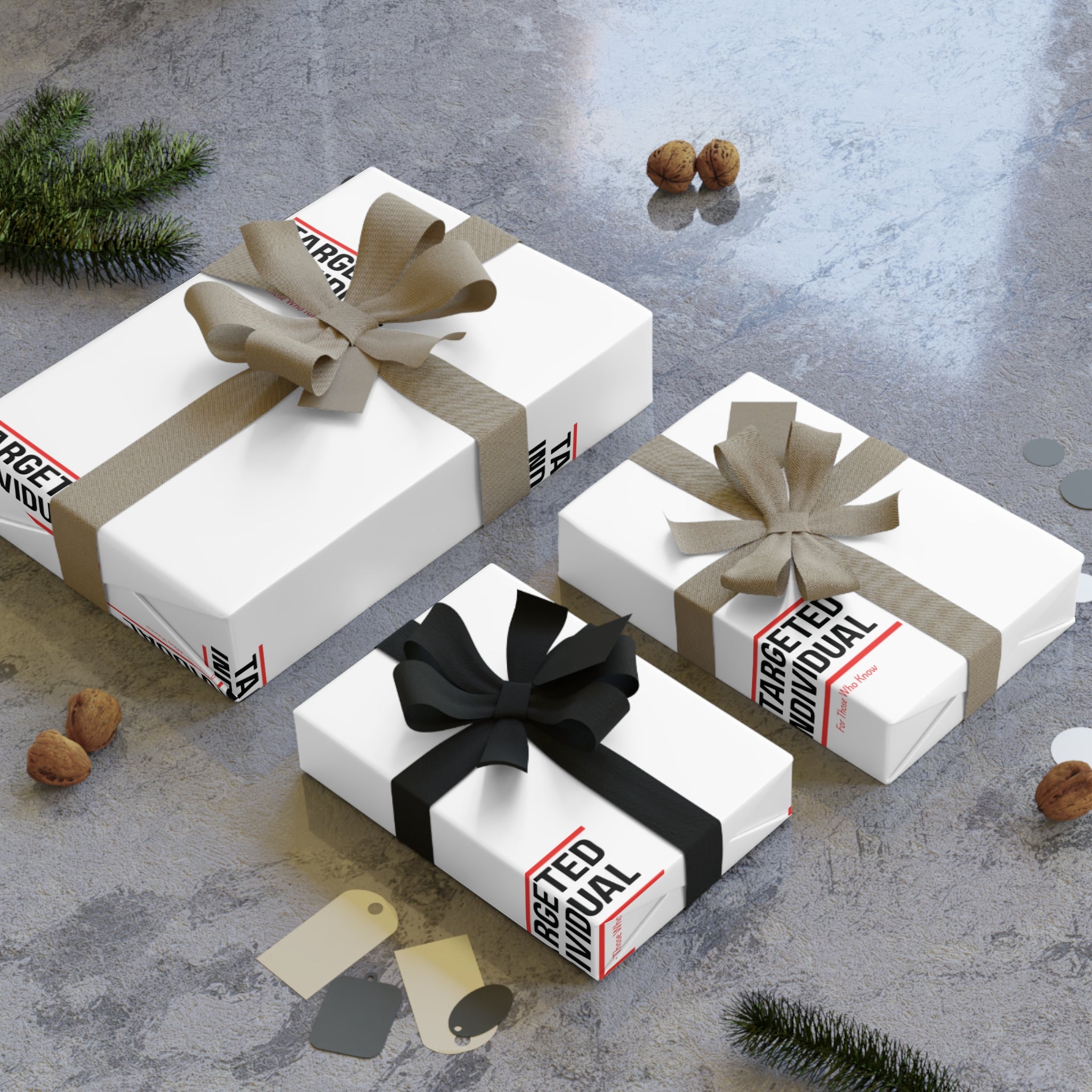 Targeted Individual Gift Wrapping Paper Roll