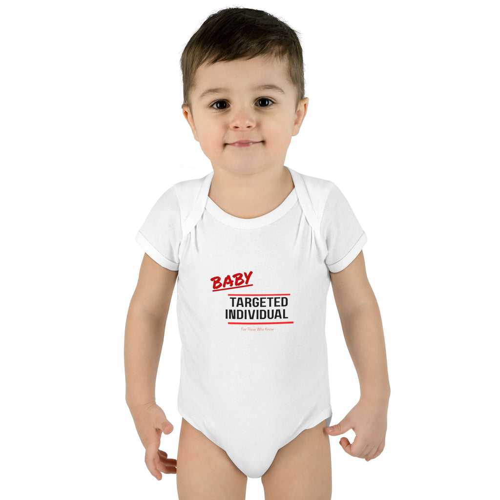 Baby Targeted Individual Bodysuit | Infant Onesie with Text Design