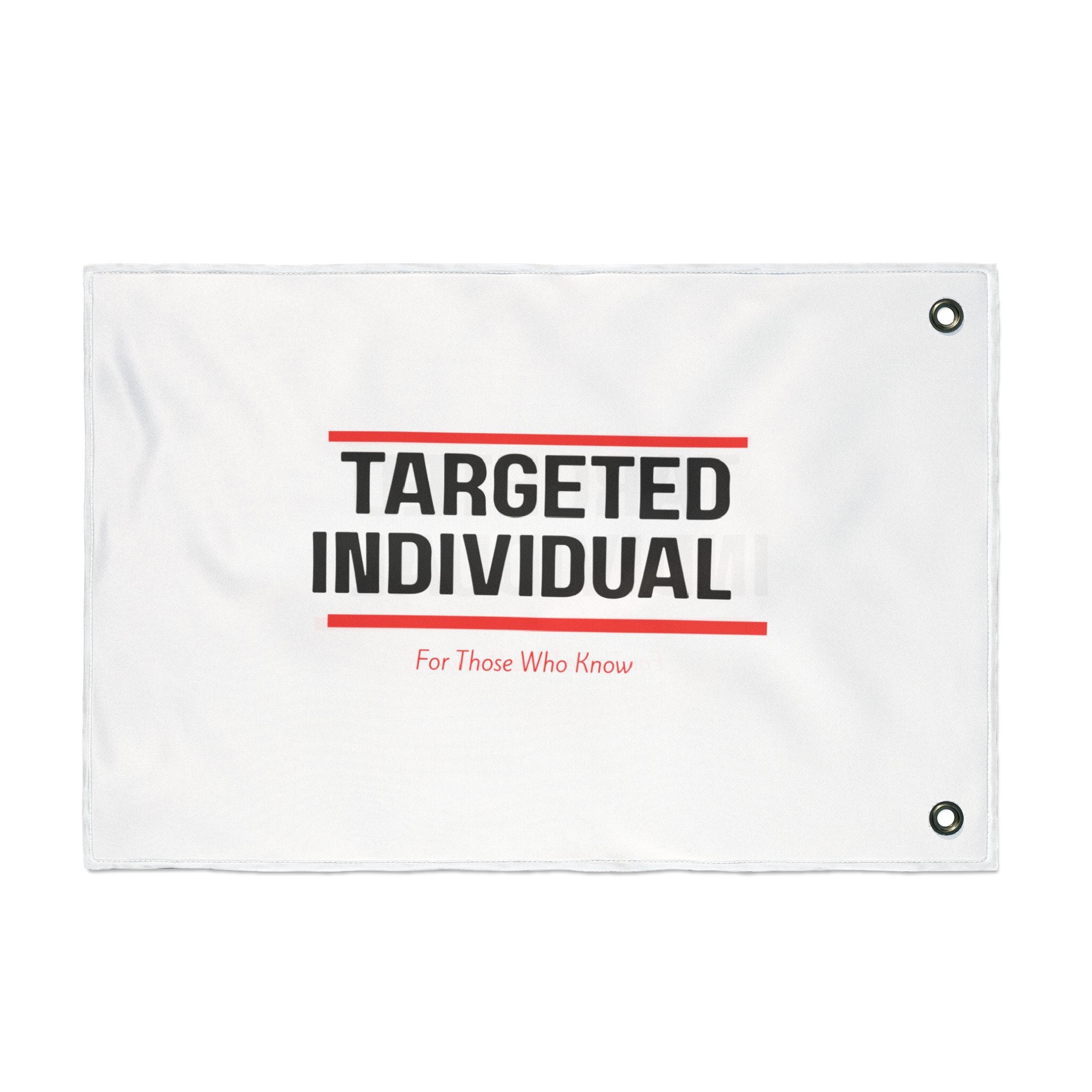 TI #2 Double Sided Flag for Targeted Individuals, Outdoor Decor, Unique Gifts, Awareness Flag, Back Yard Flag, Wall Banner