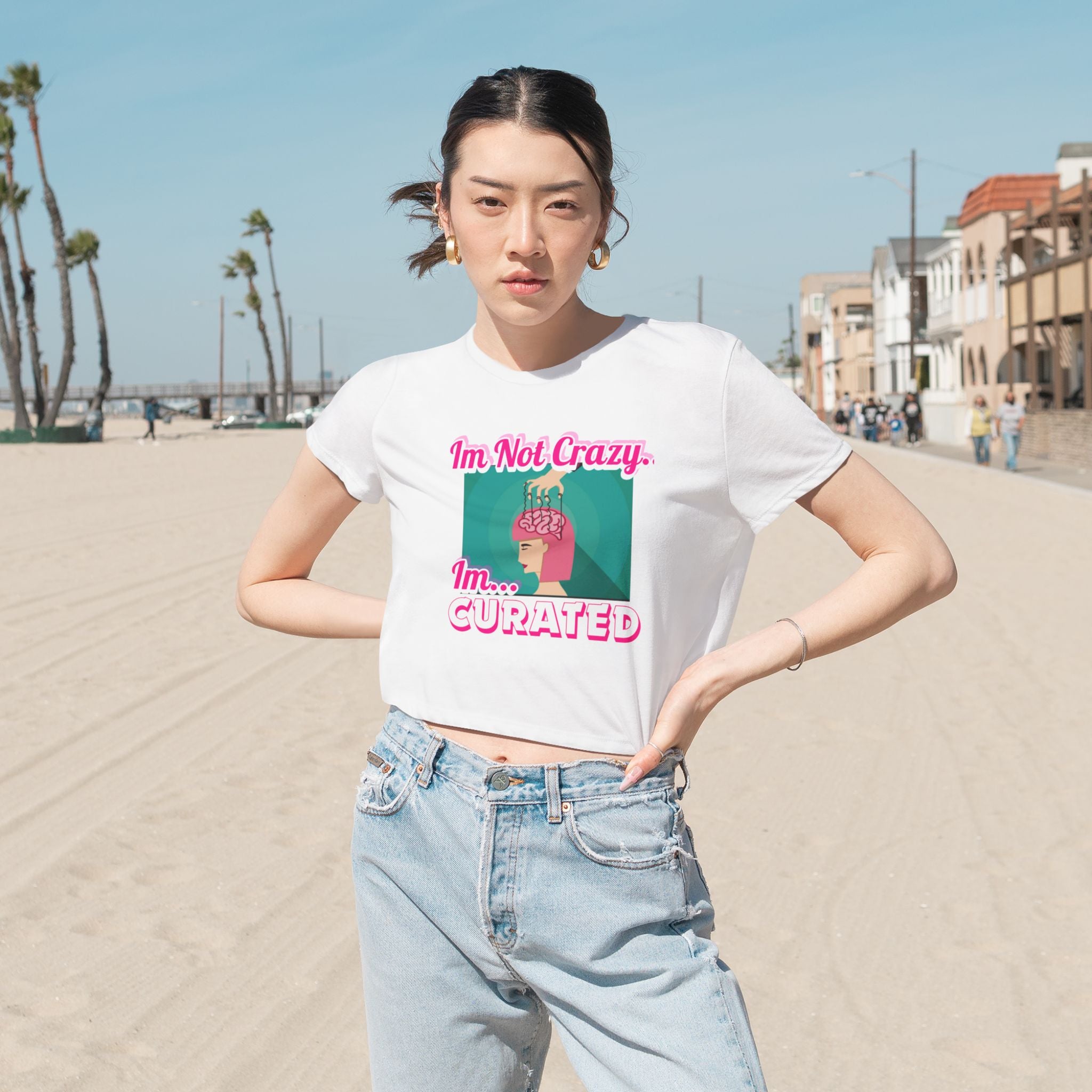 Curated Not Crazy Cropped Tshirts