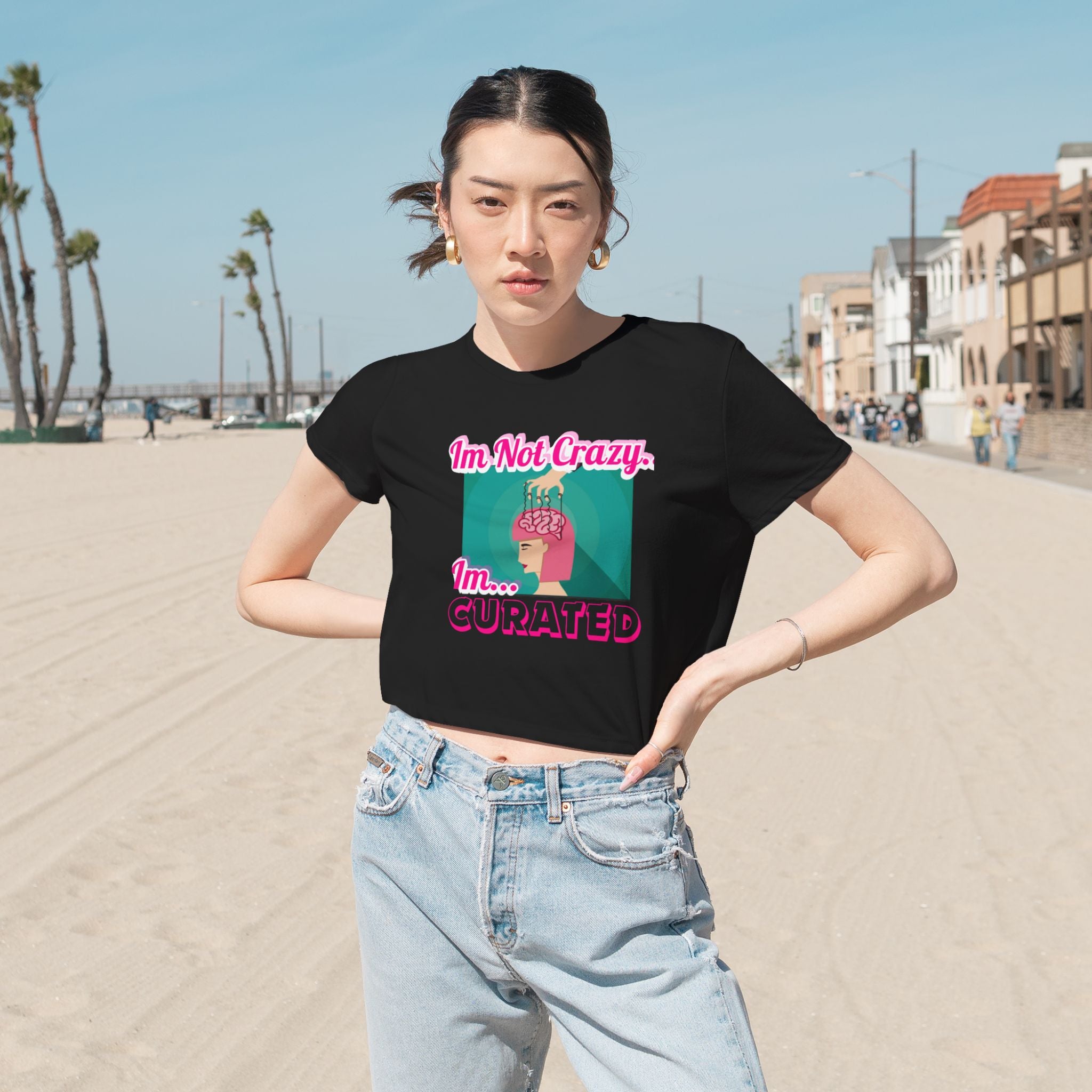 Curated Not Crazy Cropped Tshirts