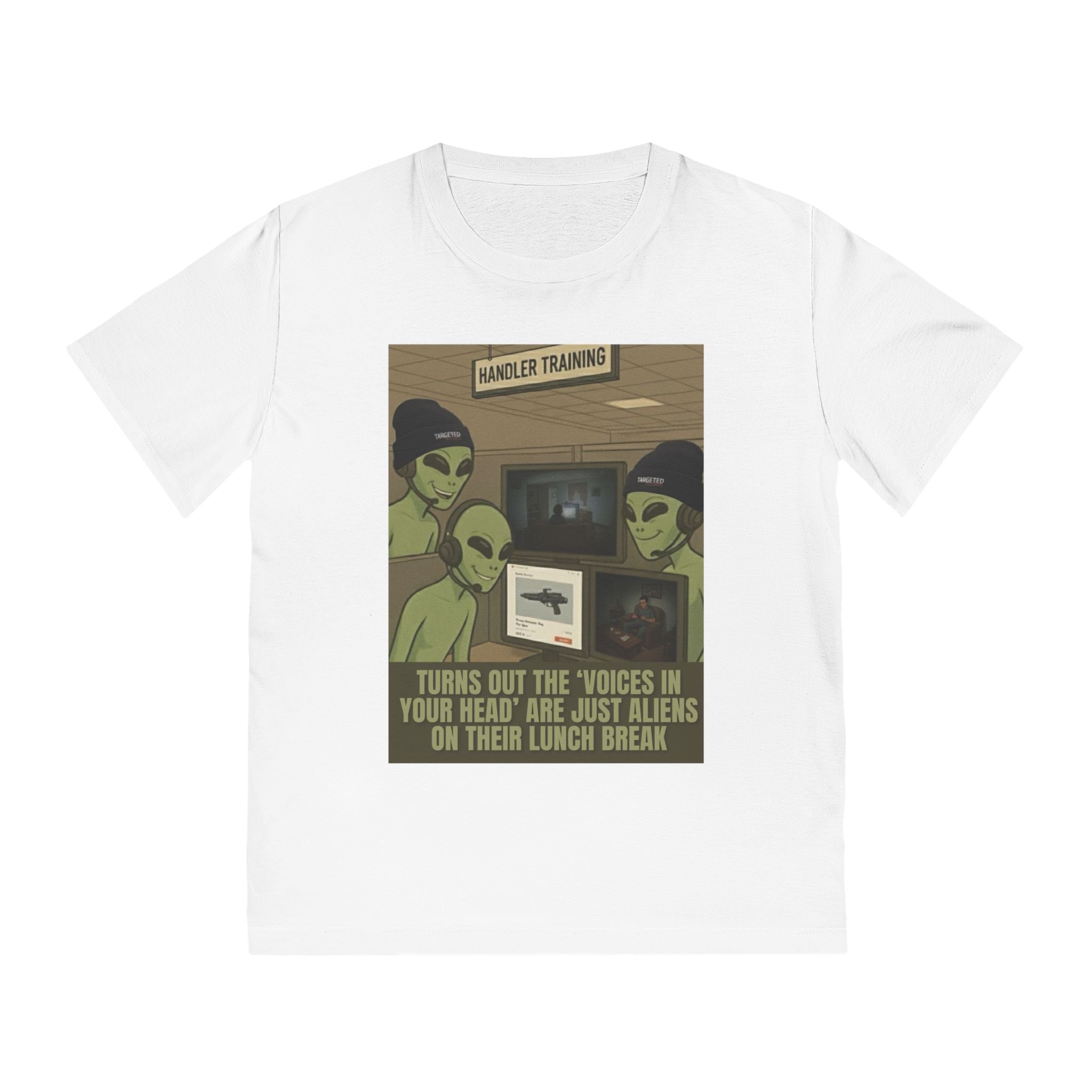 Alien Lunch Break T-Shirt — "Turns Out the 'Voices in Your Head' Are Just Aliens"