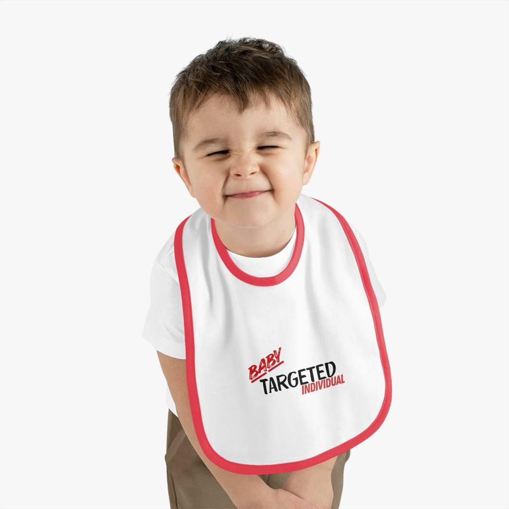 Baby Targeted Individual bib | Contrast Trim Baby Bib