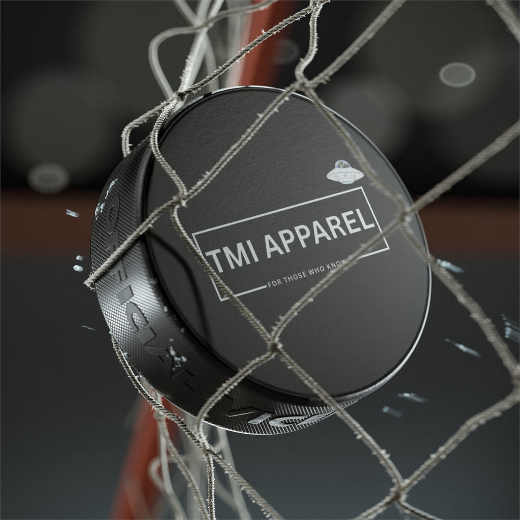 TMI Apparel Branded Hockey Puck — 'For Those Who Know' Logo Puck